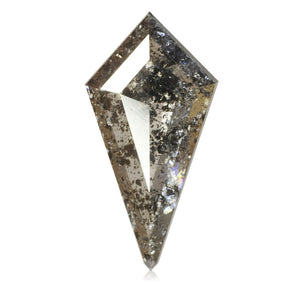 1.40ct Kite Cut Salt and Pepper Diamond