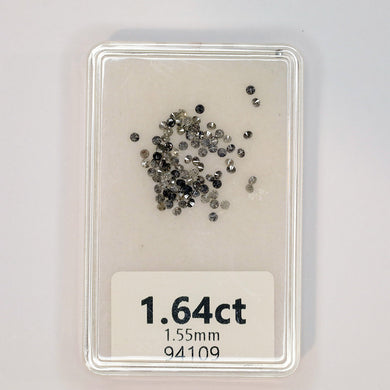 1.64ct Parcel Round Brilliant Cut Salt and Pepper Diamonds