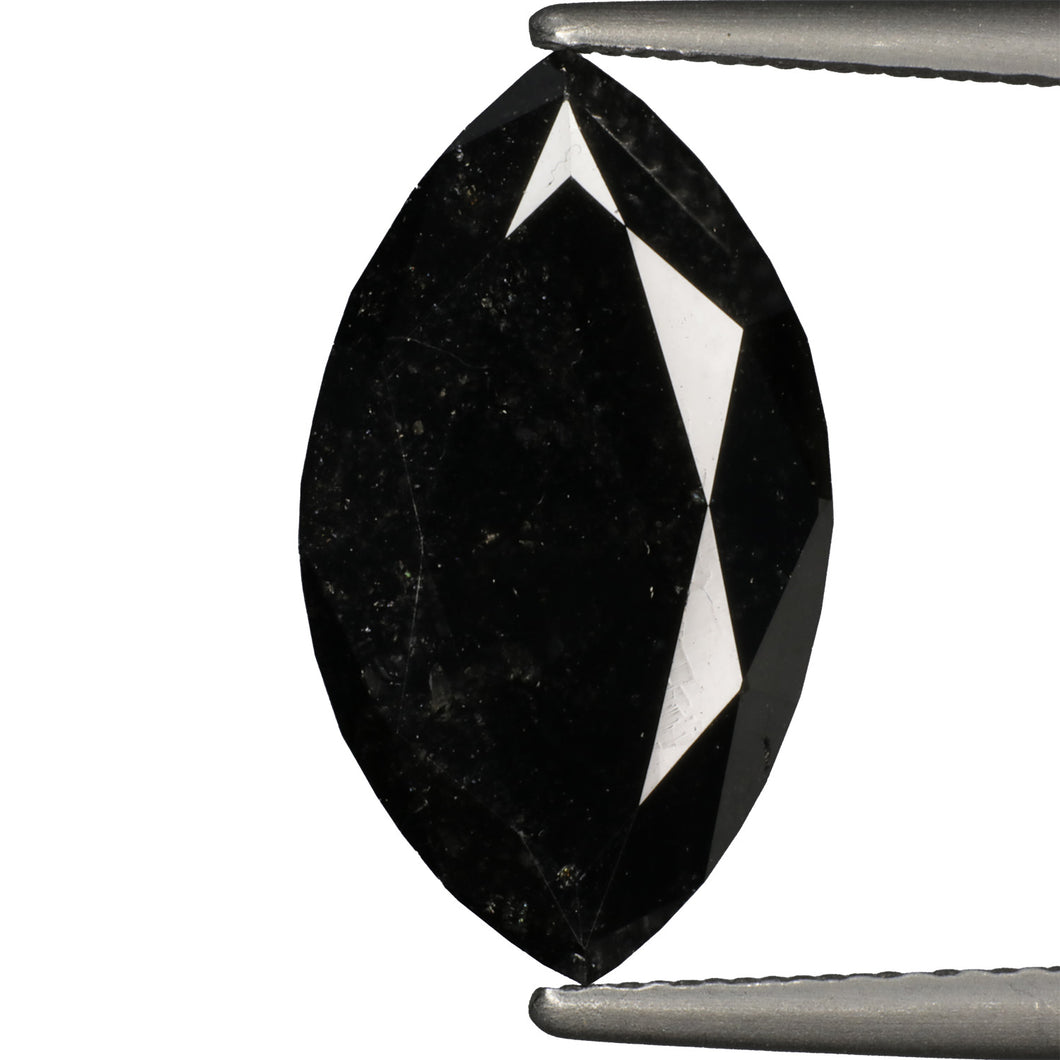 3.85ct Treated Marquise Cut Black Diamond