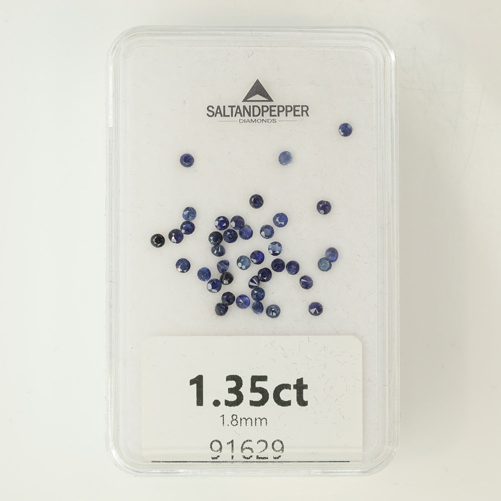 1.35ct TW Round Brilliant Cut Sapphires 1.8mm