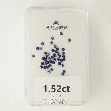 1.52ct TW Round Brilliant Cut Sapphires 1.8mm